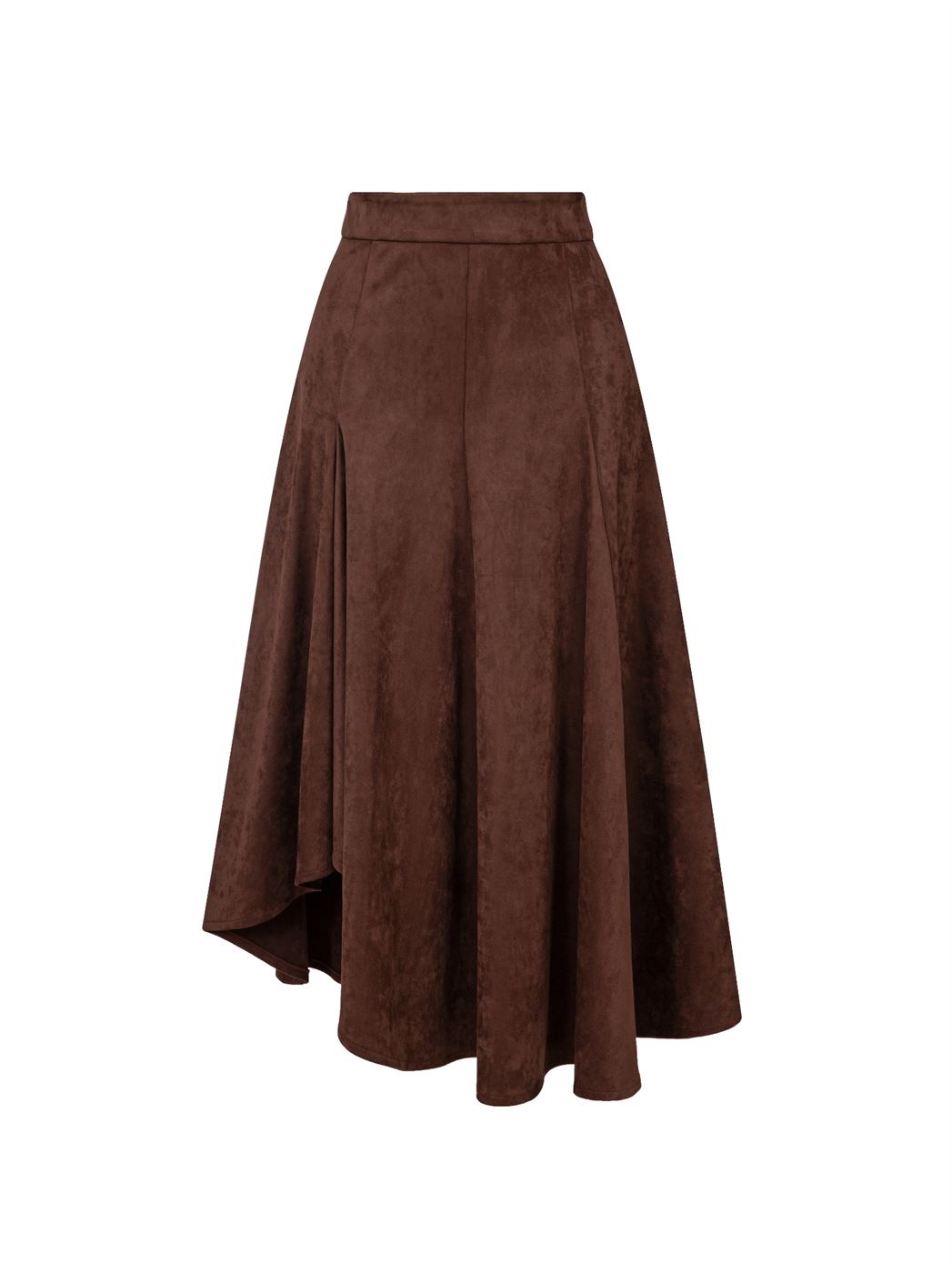 MIDI LENGTH SUEDE SKIRT
