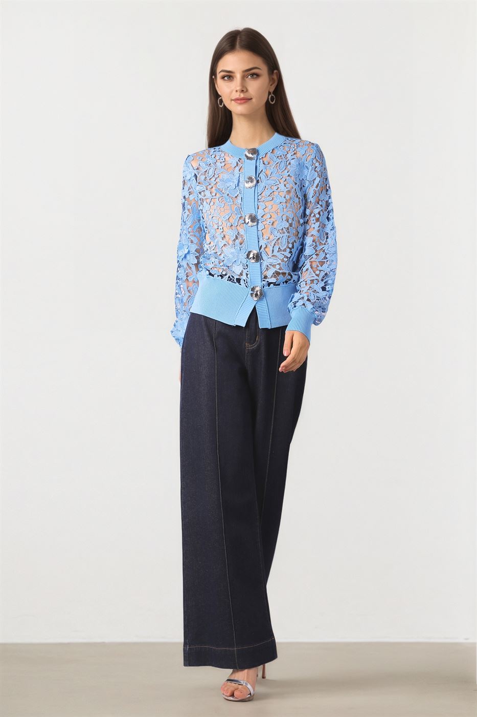Blue Lace Cardigan
