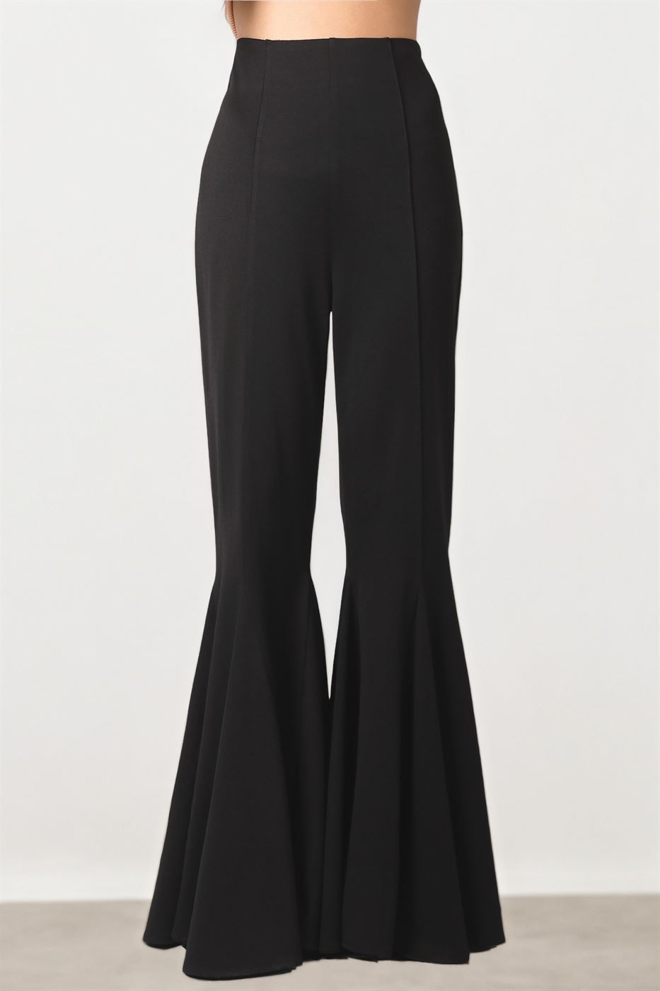 Crepe Full-Length Pants