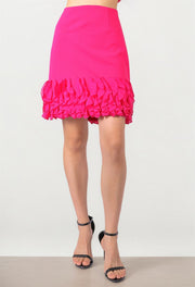 HIGH WAIST RUFFLE SKIRT