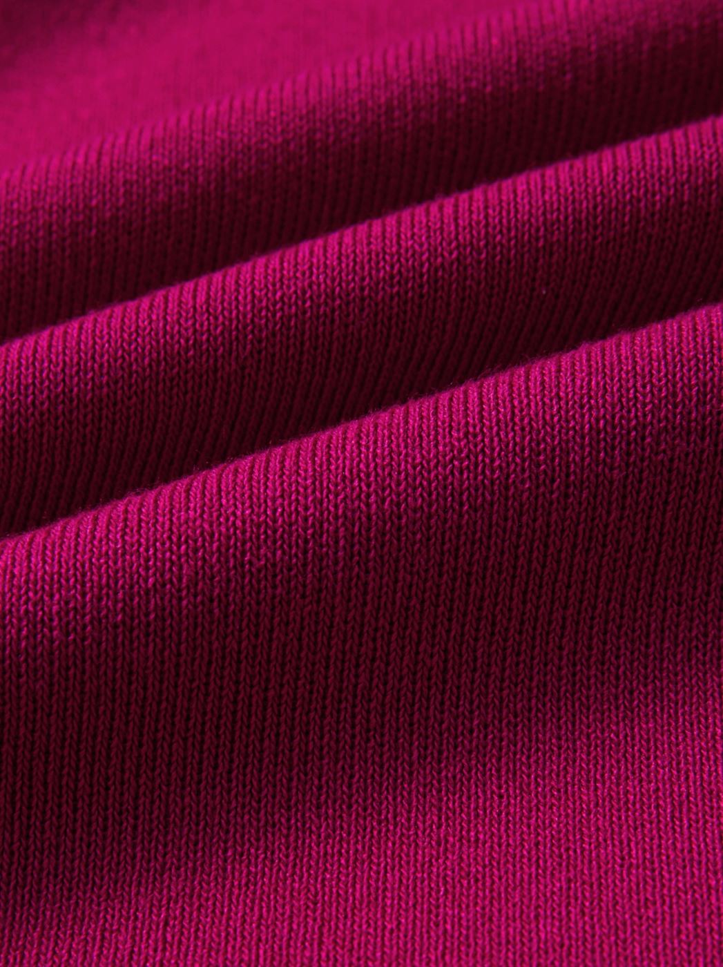 Burgundy Knit Dress with Pleats