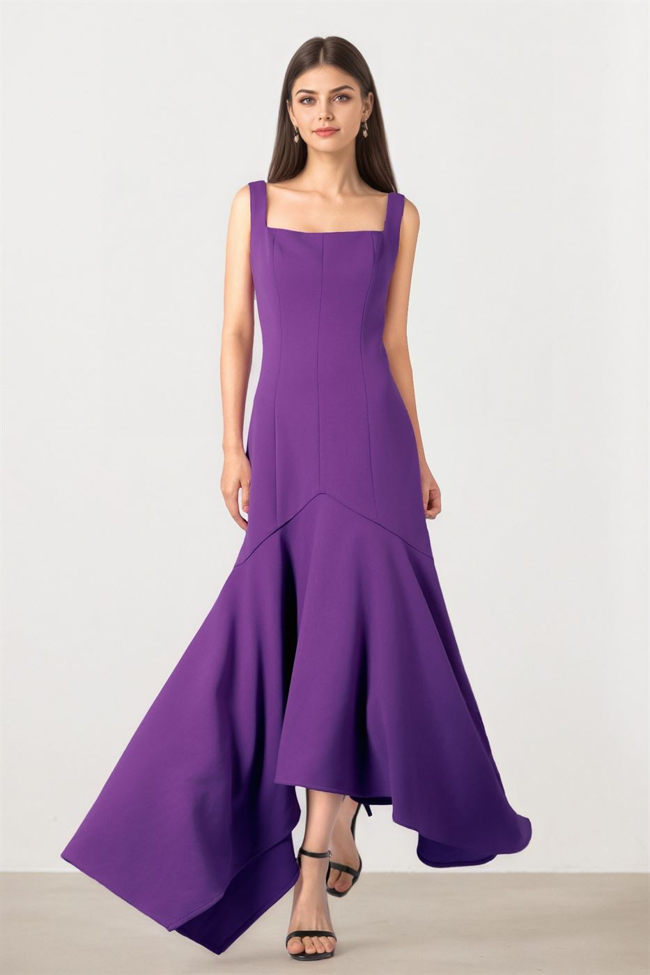 Asymmetric Hem Dress