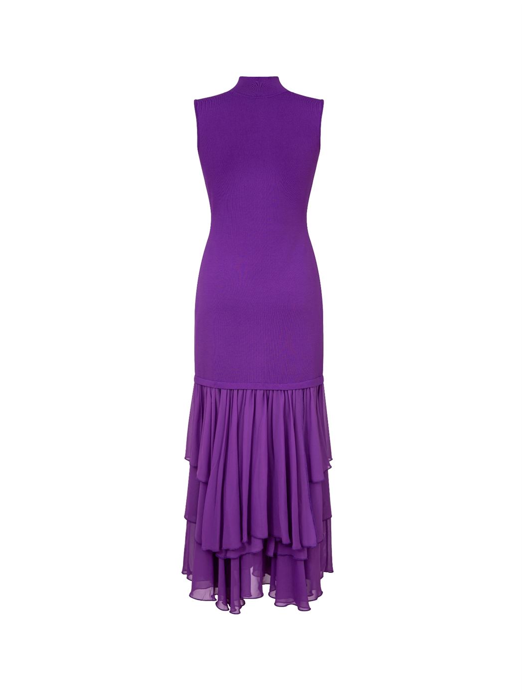 PURPLE KNITTED MAXI DRESS