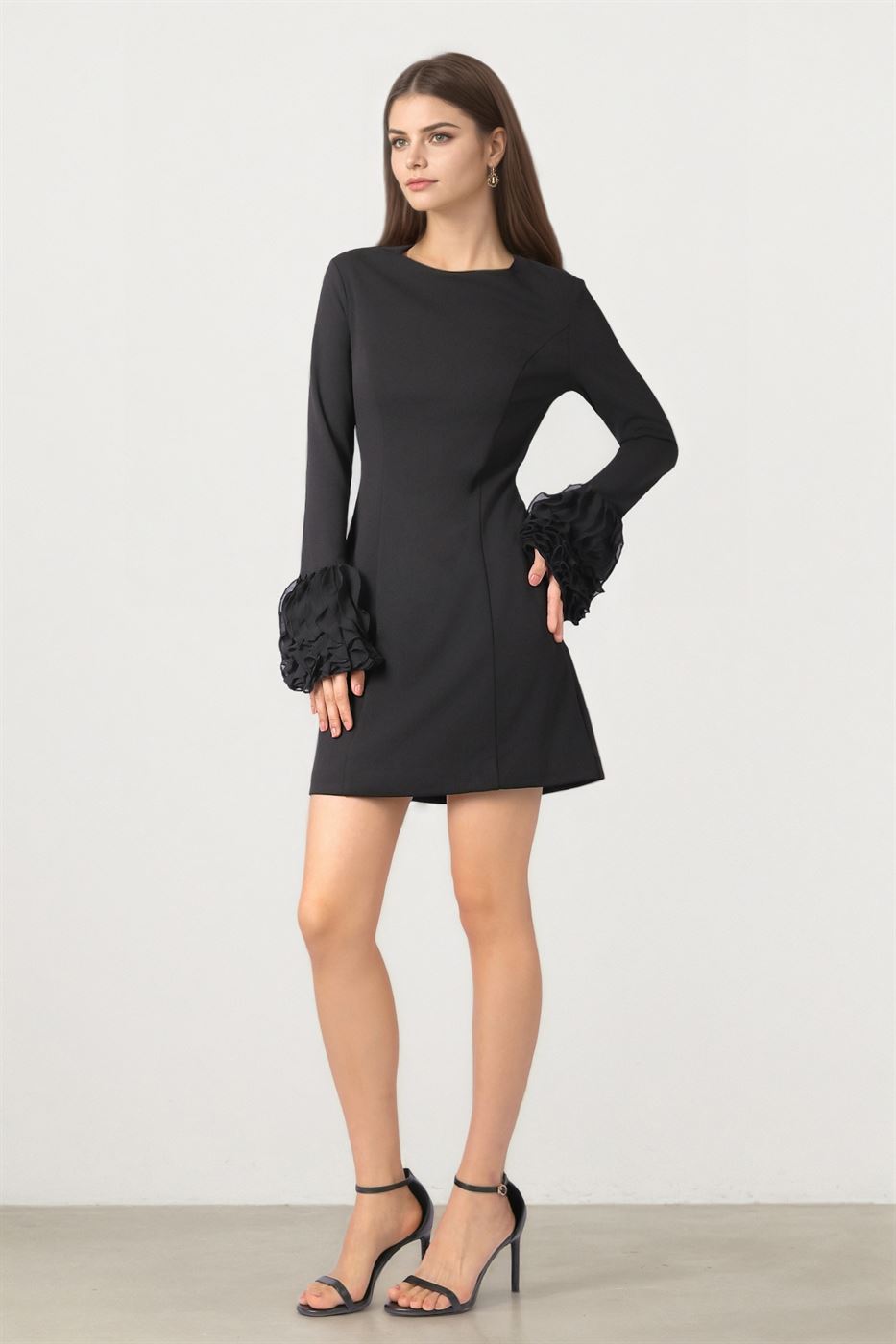 Mini Dress With Ruffles