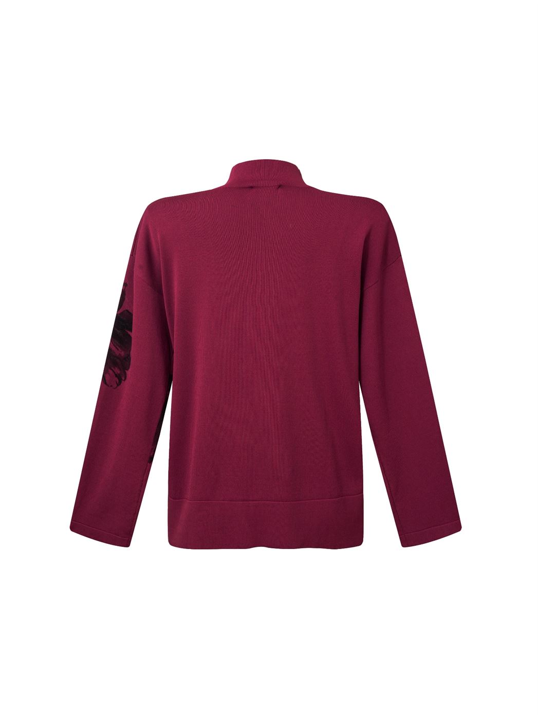 Floral Print Knit Pullover