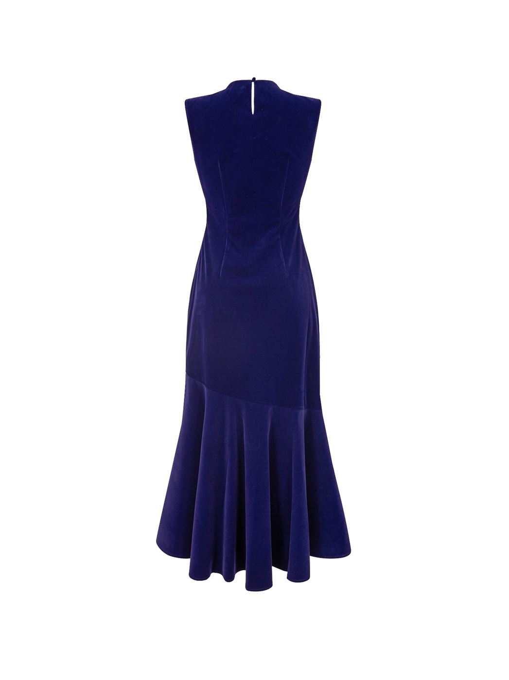 SLEEVELESS VELVET DRESS