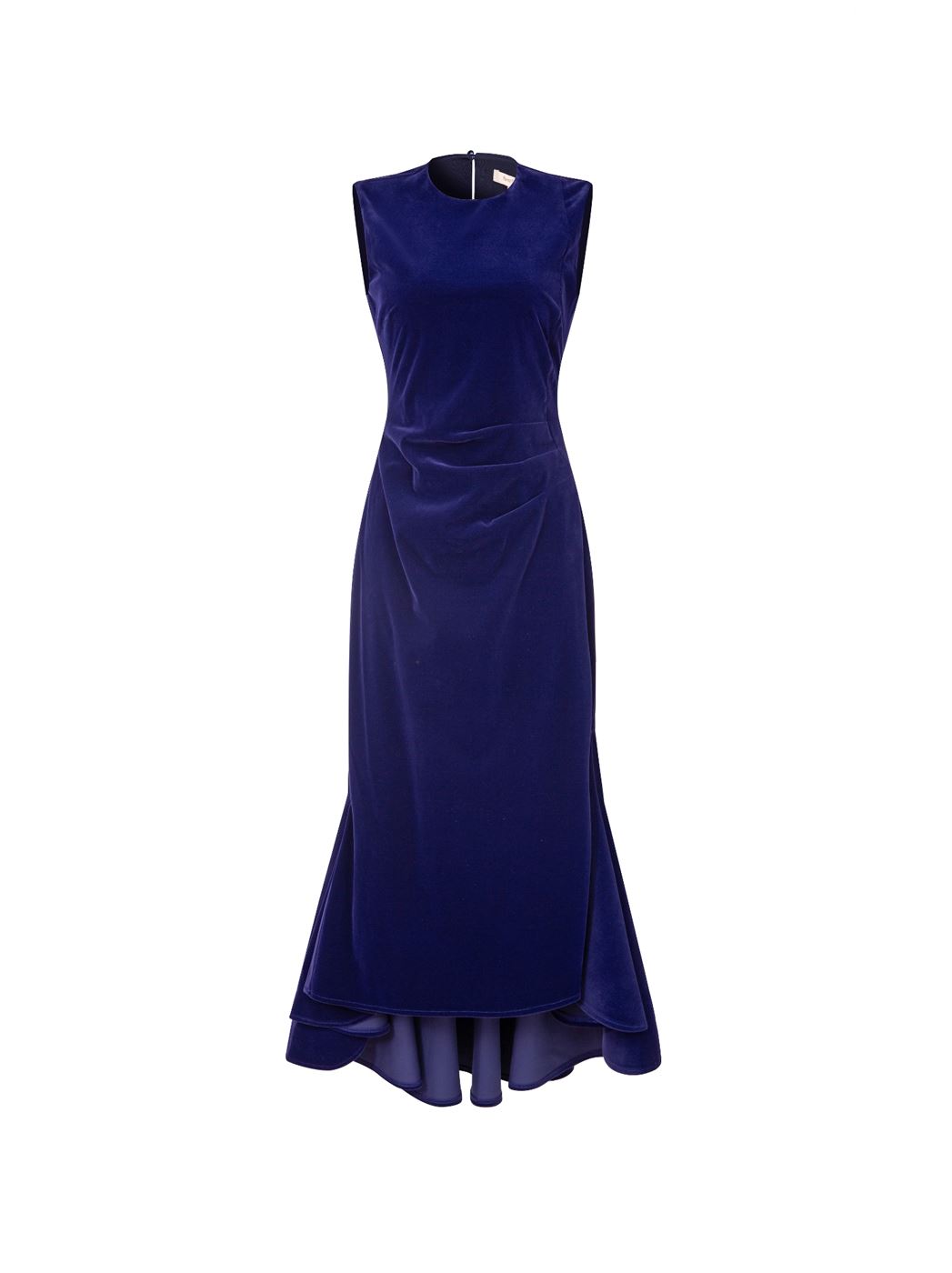 SLEEVELESS VELVET DRESS