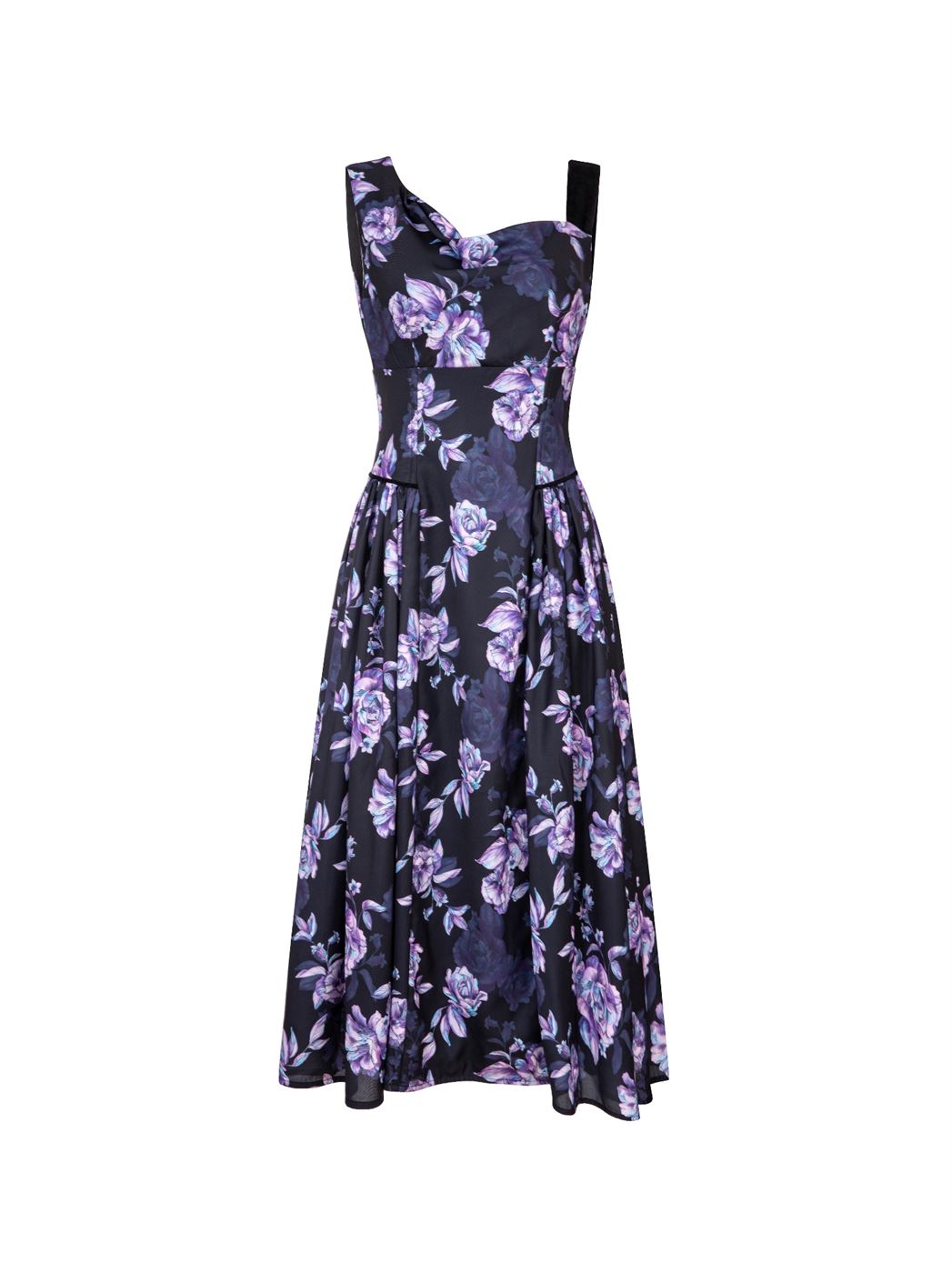 FLORAL PRINT MIDI DRESS