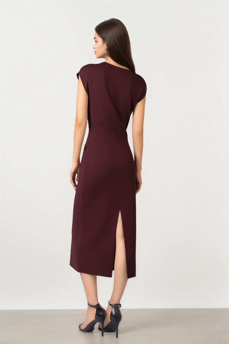 DOULBE BREASTED KNITTED DRESS