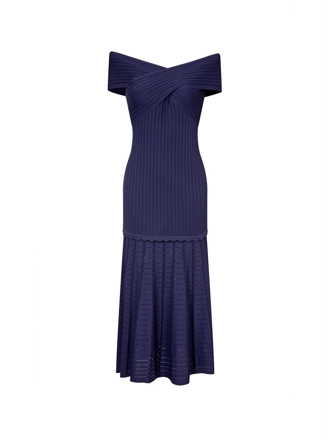 Off-Shoulder Knit Dress