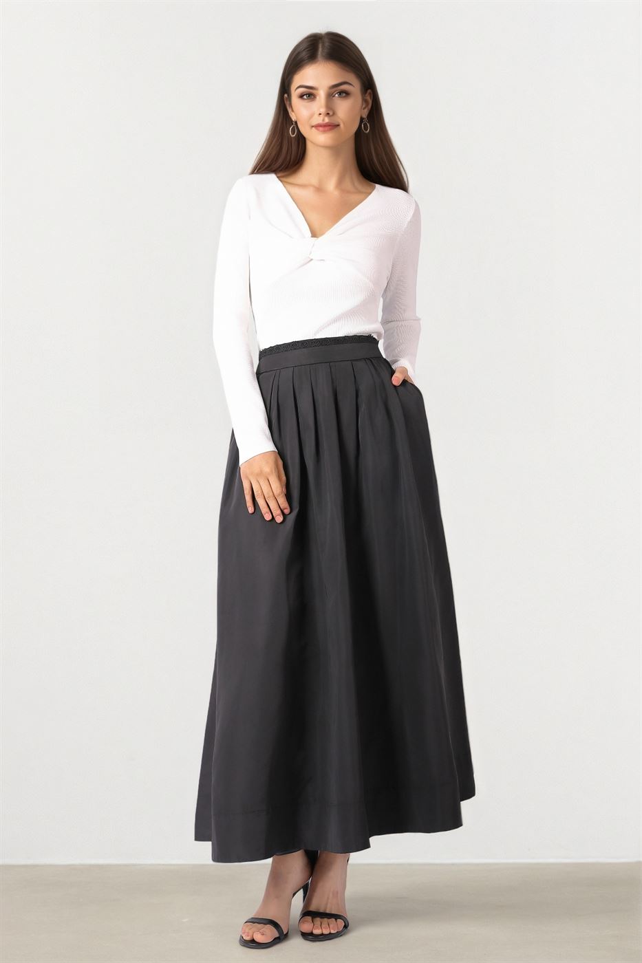 OFF WHITE TWIST DETAIL TOP