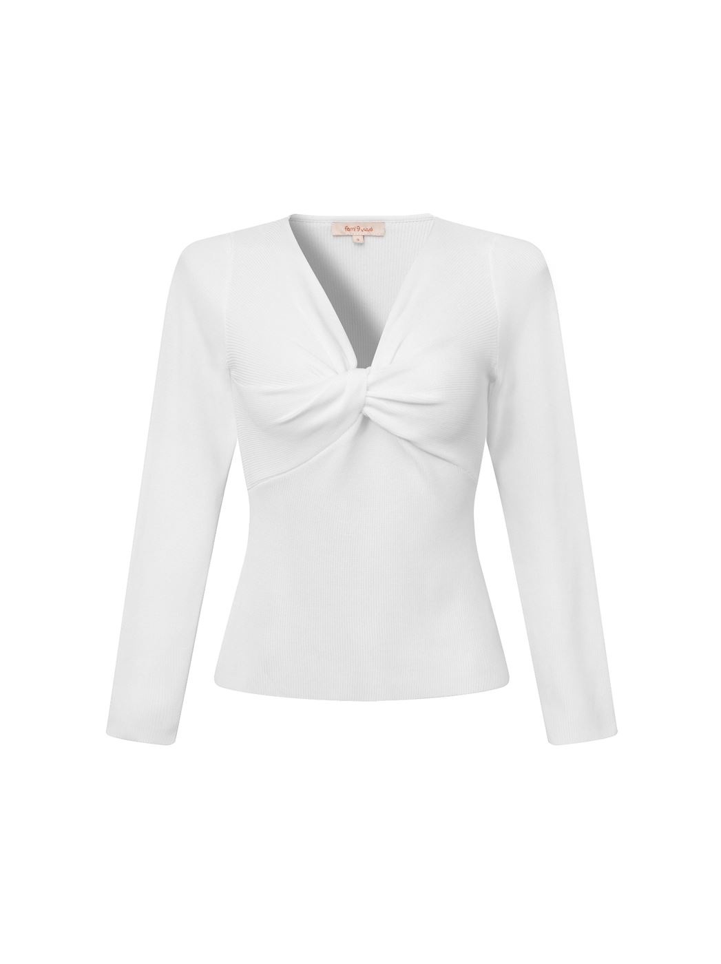 OFF WHITE TWIST DETAIL TOP