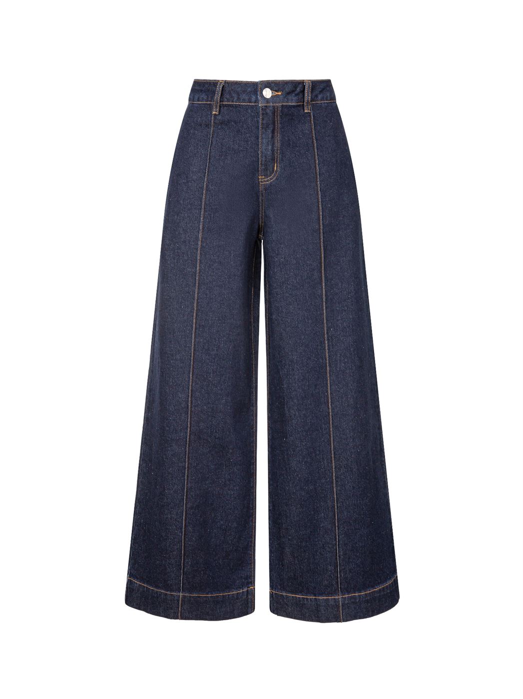 High Waist Wide-Leg Denim Jeans