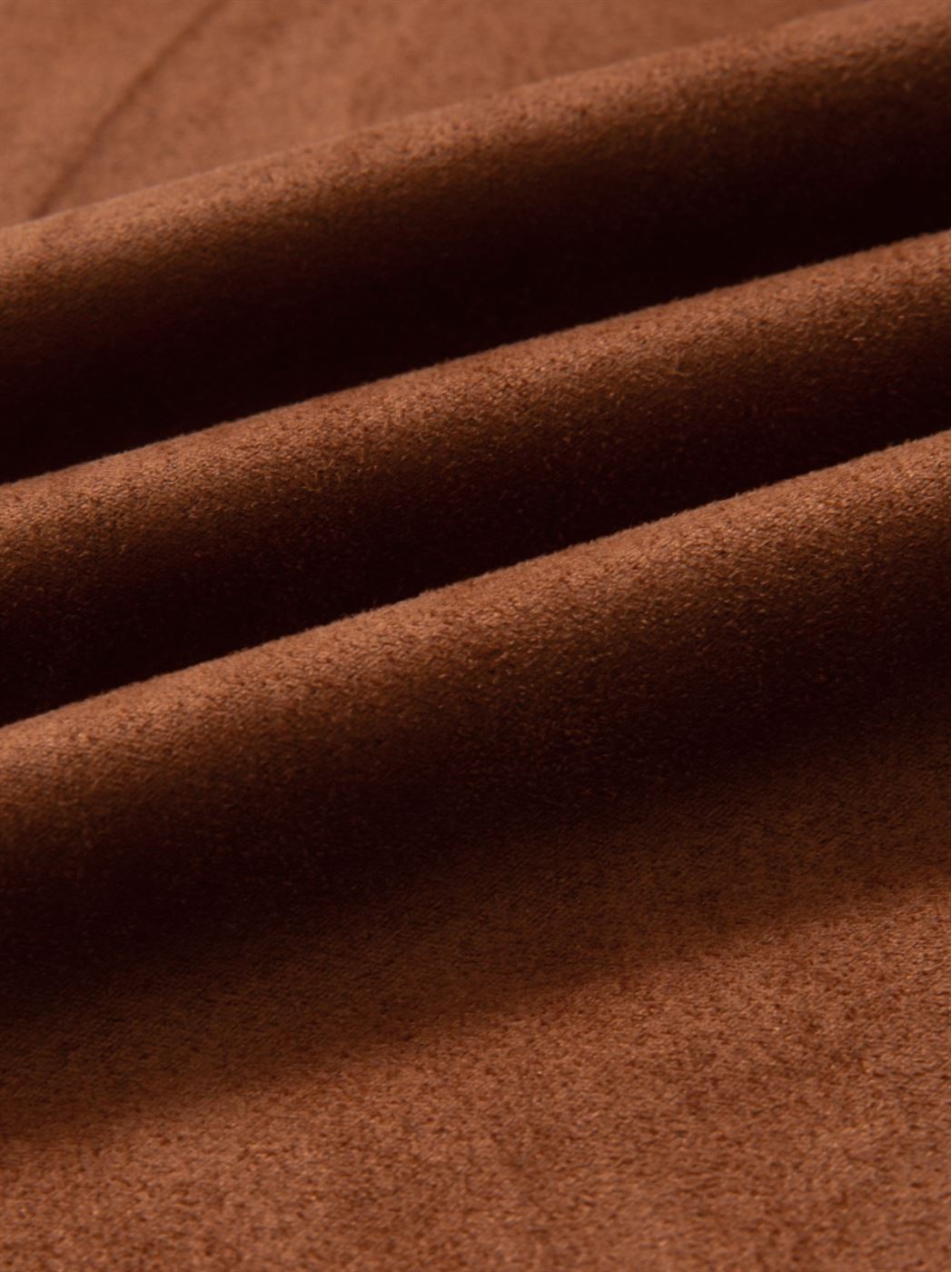 Dark Orange Suede Wrap Skirt