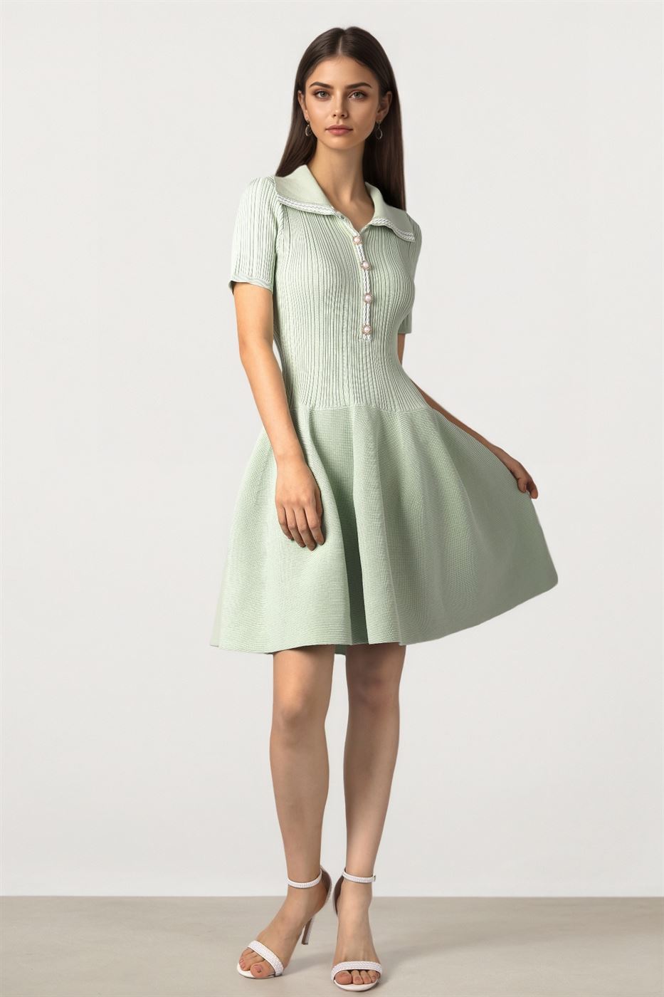 PEPLUM SHORT DRESS