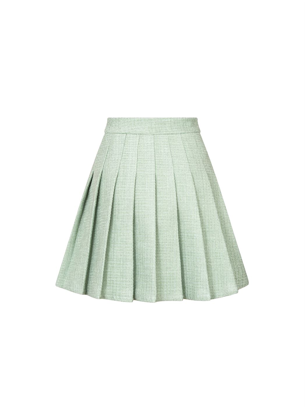 Mint Tweed Skirt