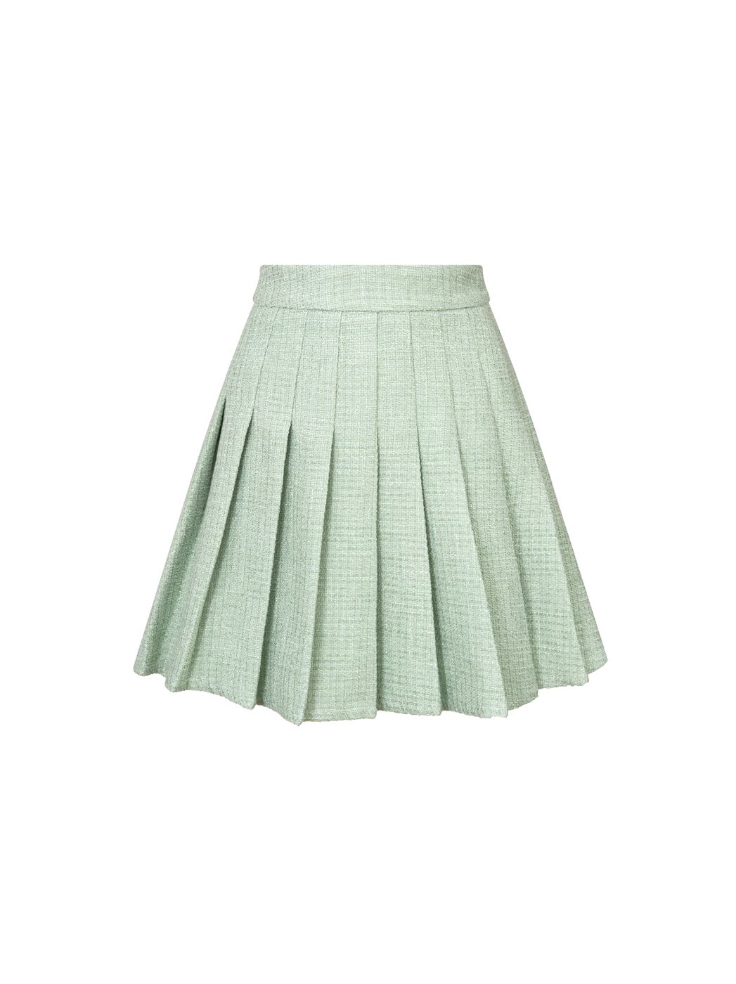Mint Tweed Skirt