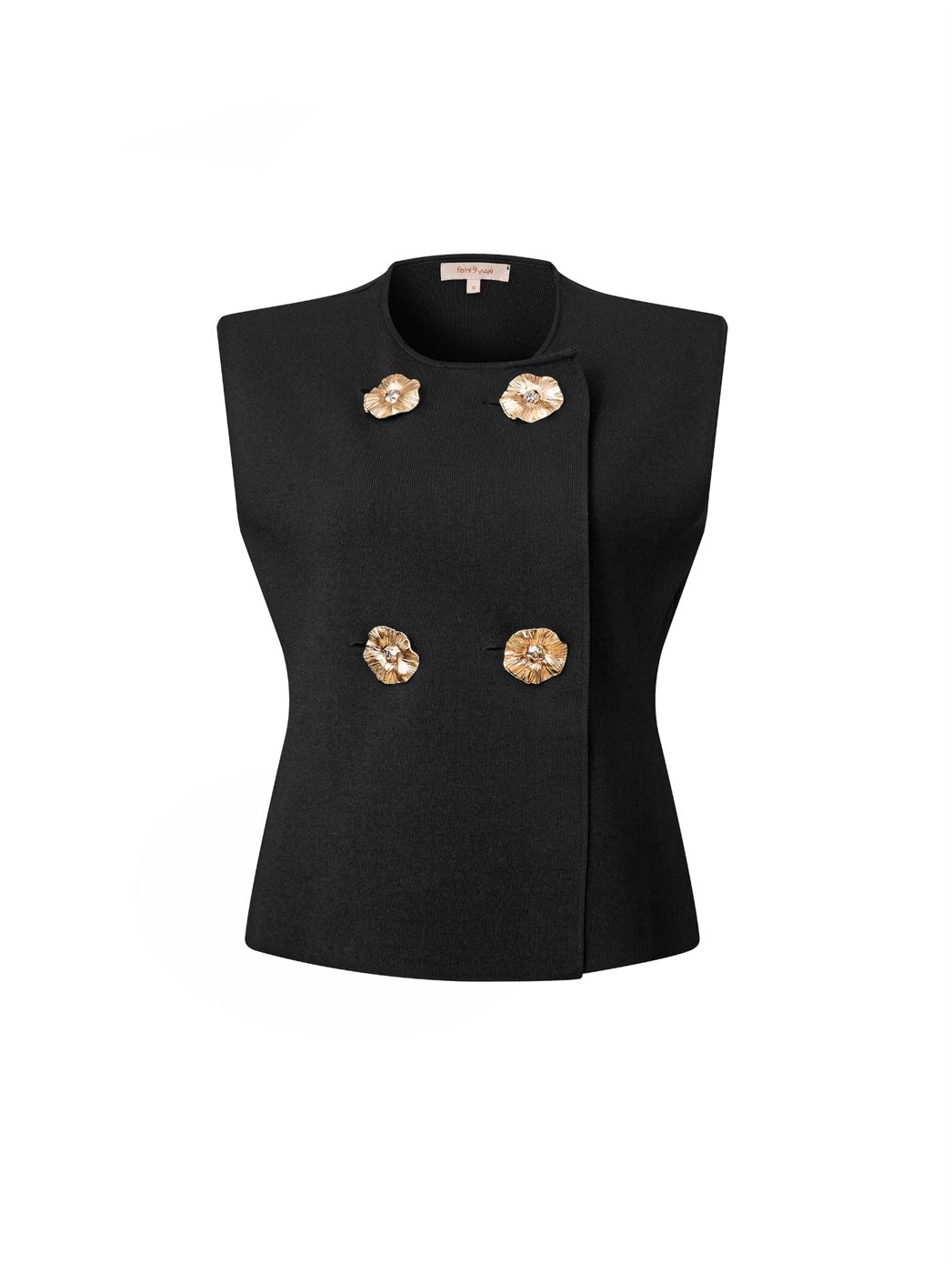 Knit Pullover with Statement Buttons