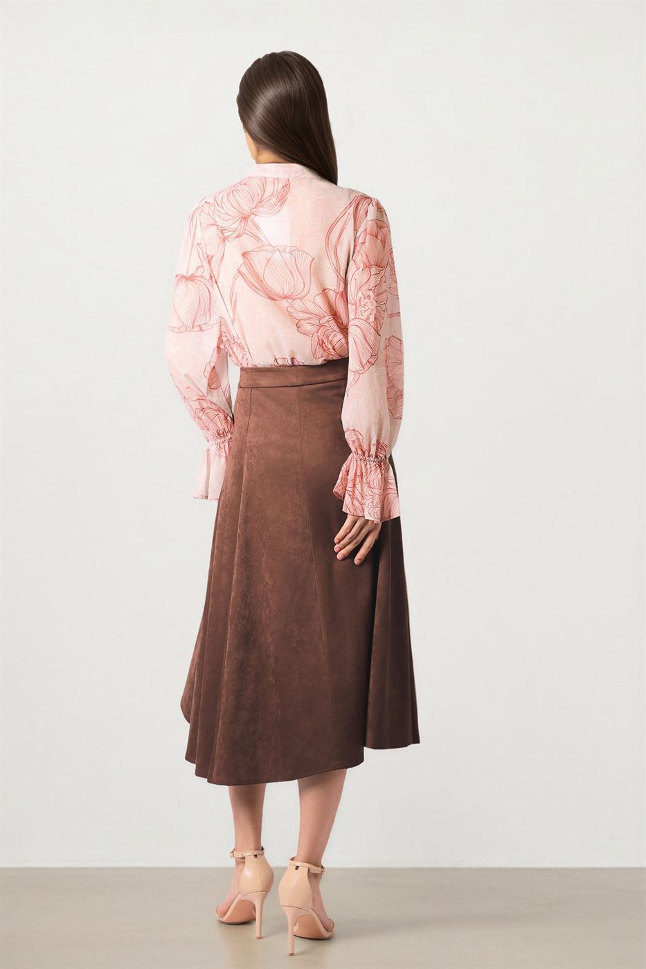 CHIFFON BLOUSE WITH  SCARF