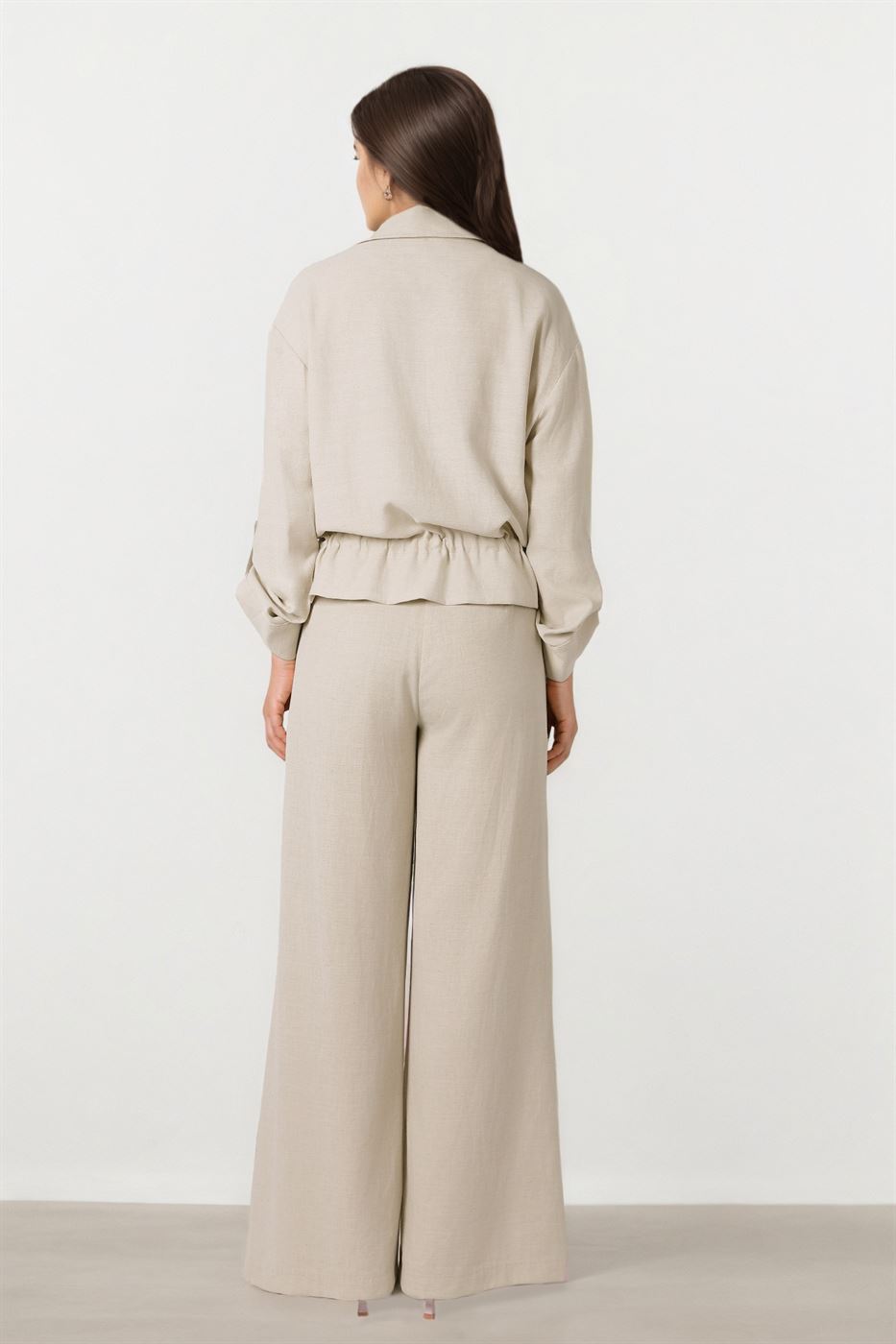 Beige Top With Pearls