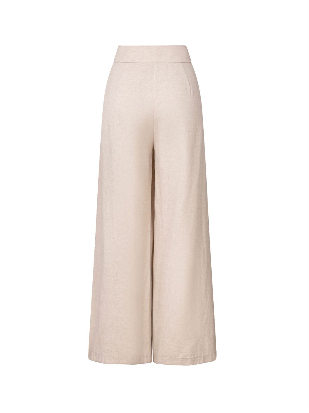 BEIGE WIDE LEG PANTS