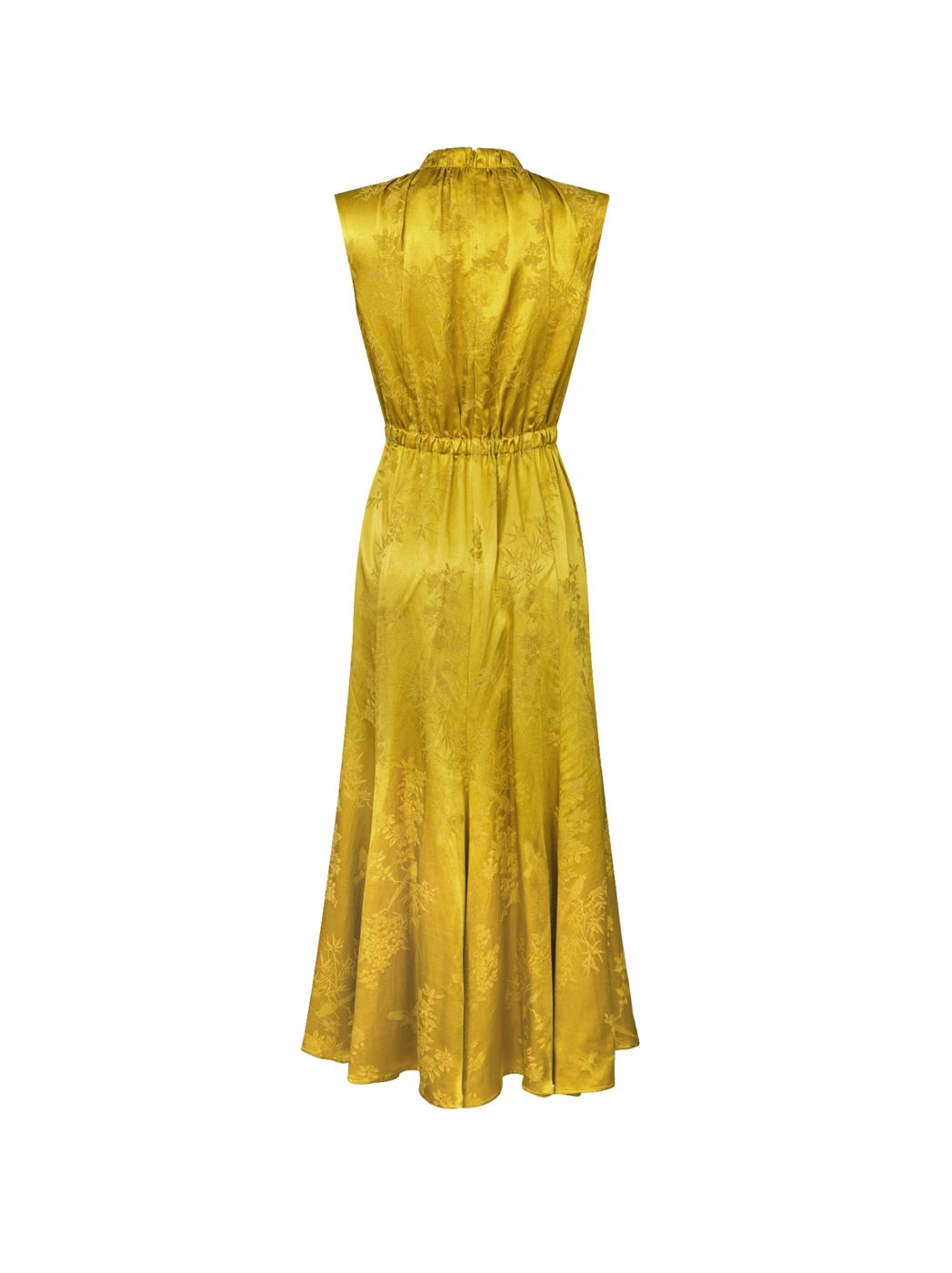 Pleated Sleeveless Midi Dress