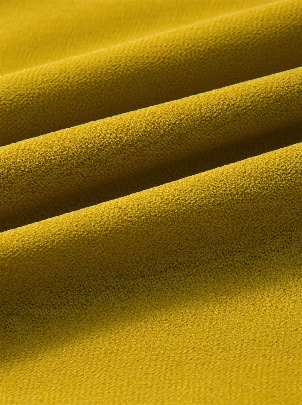 Olive Pleated Chiffon Dress