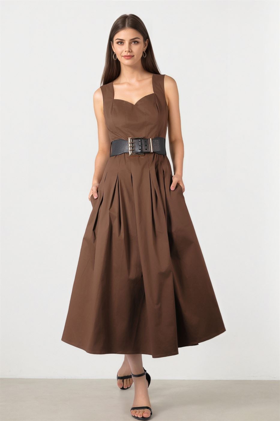 A-SHAPE MIDI DRESS