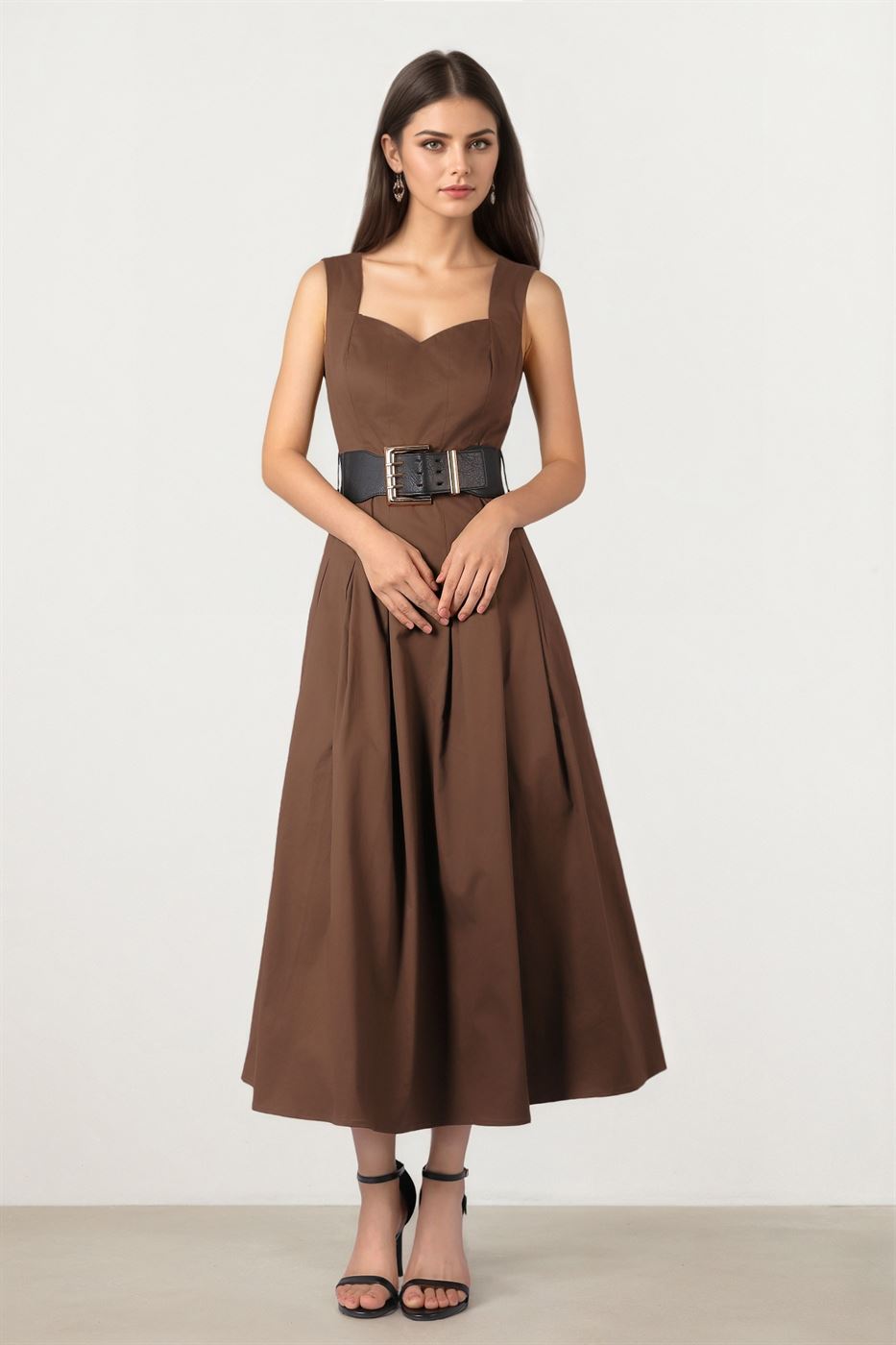 A-SHAPE MIDI DRESS