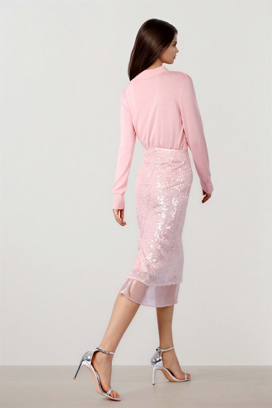 SEQUIN EMBELLISHED KNITTED TOP