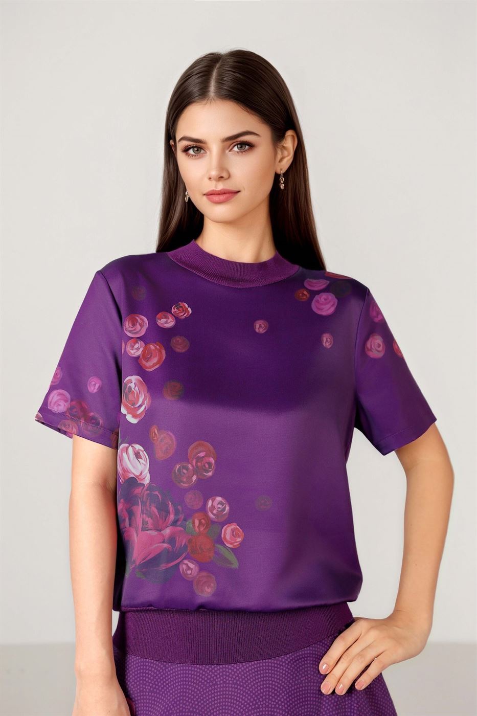 KNITTED PRINTED JUMPER