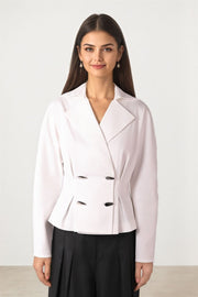 Off-White Tailored Lapel Blouse