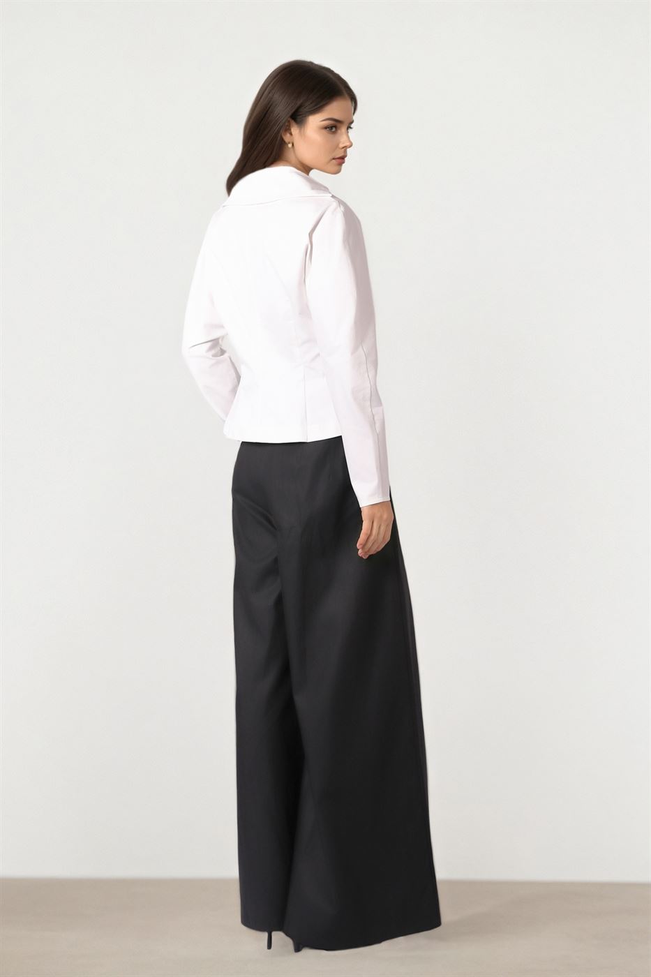 Off-White Tailored Lapel Blouse