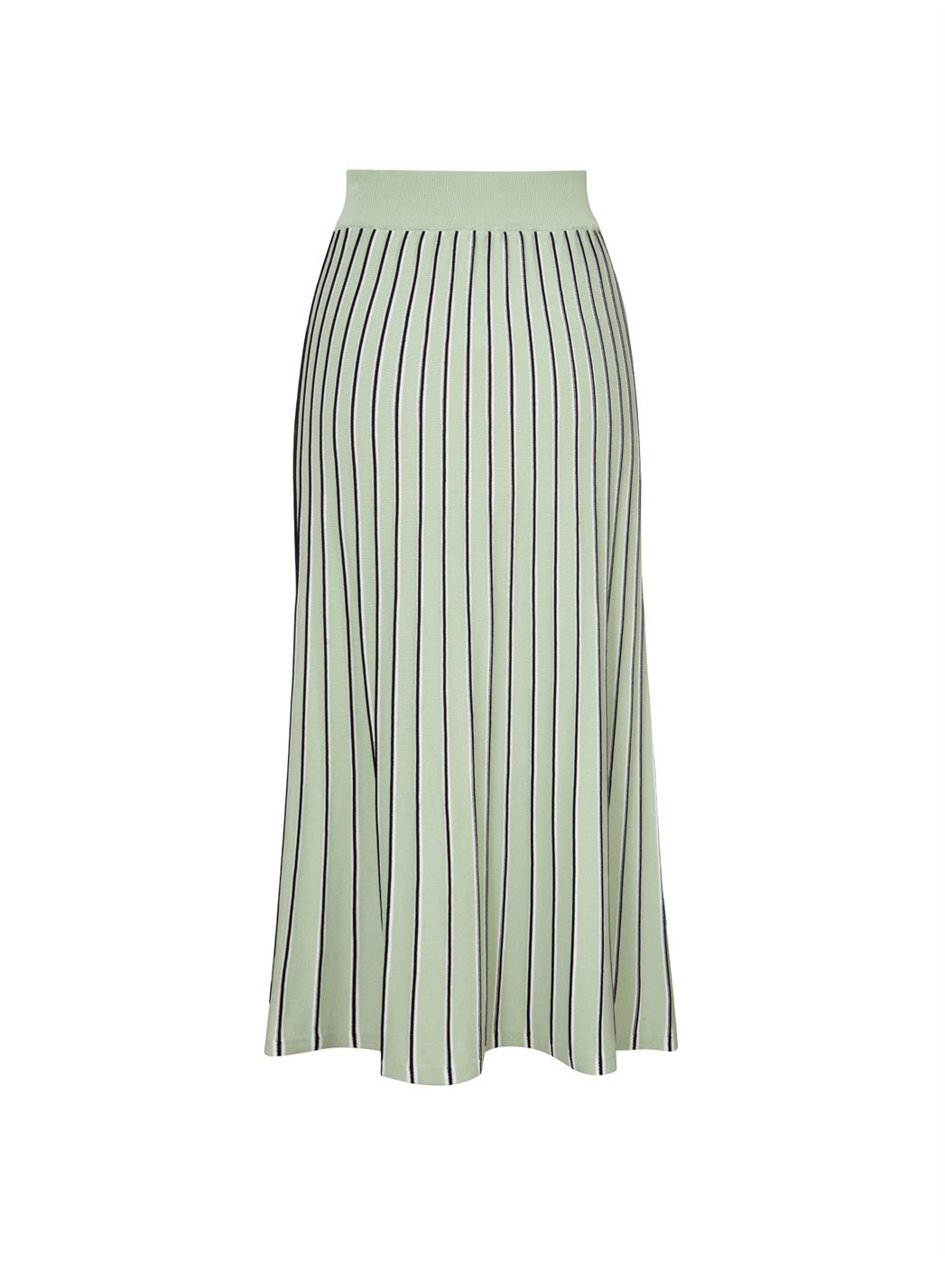 STRIPED A-LINE SKIRT