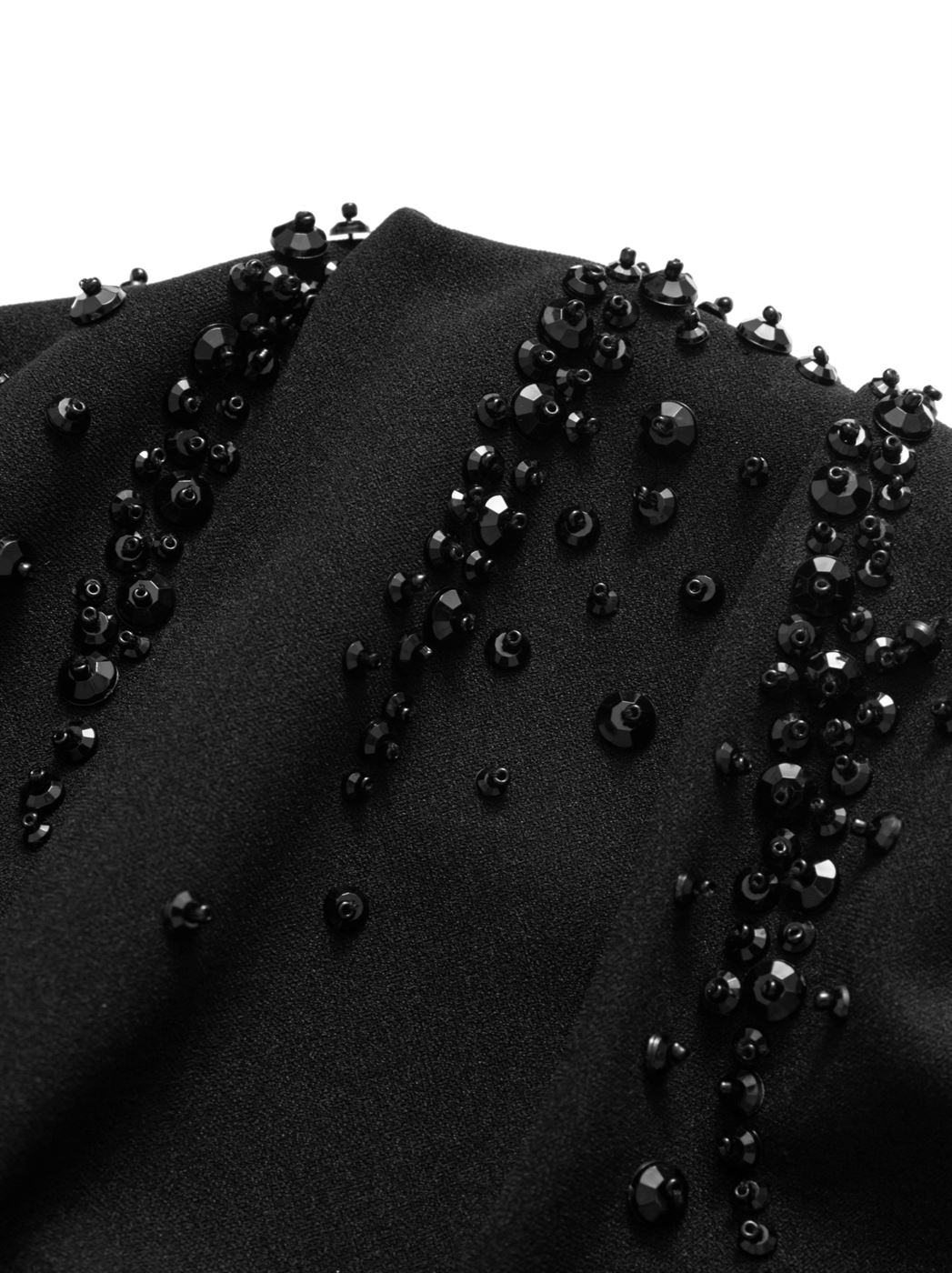 Asymmetric Black Jersey Top