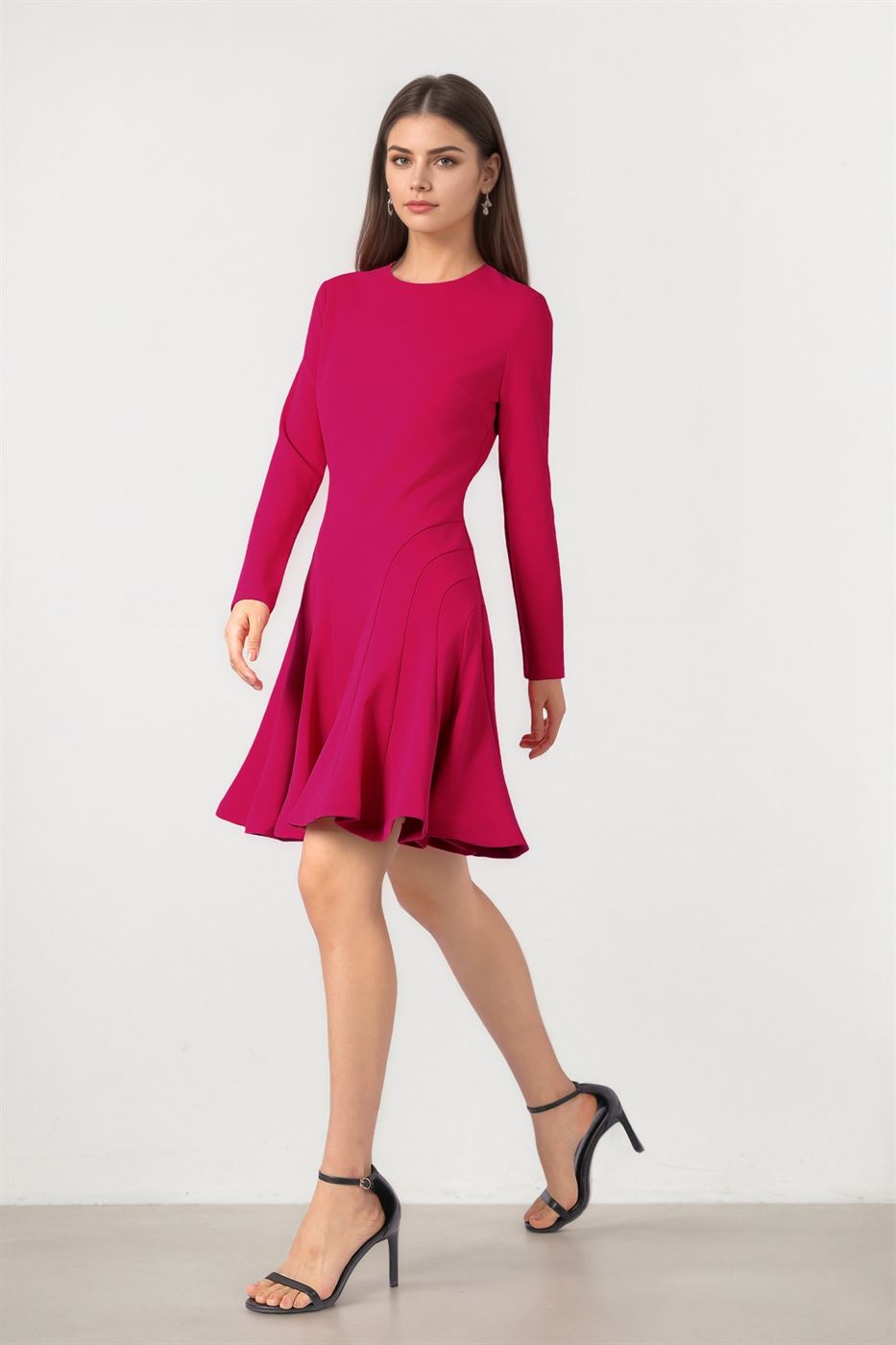 KNEE LENGTH JERSEY DRESS