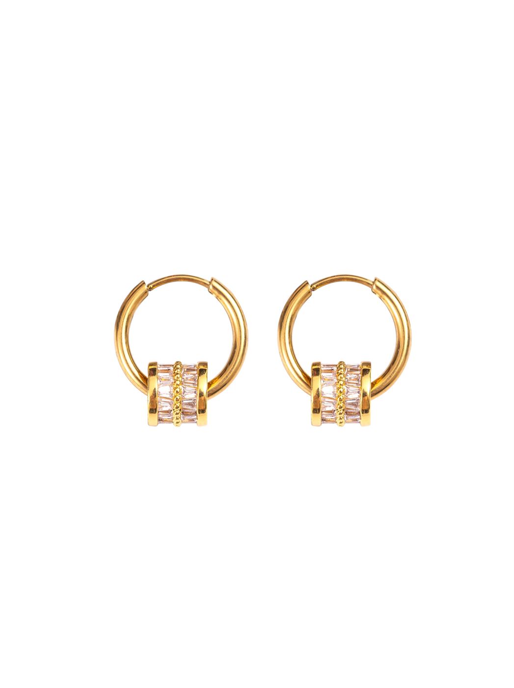 Crystal Hoop Earrings
