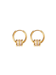 Crystal Hoop Earrings