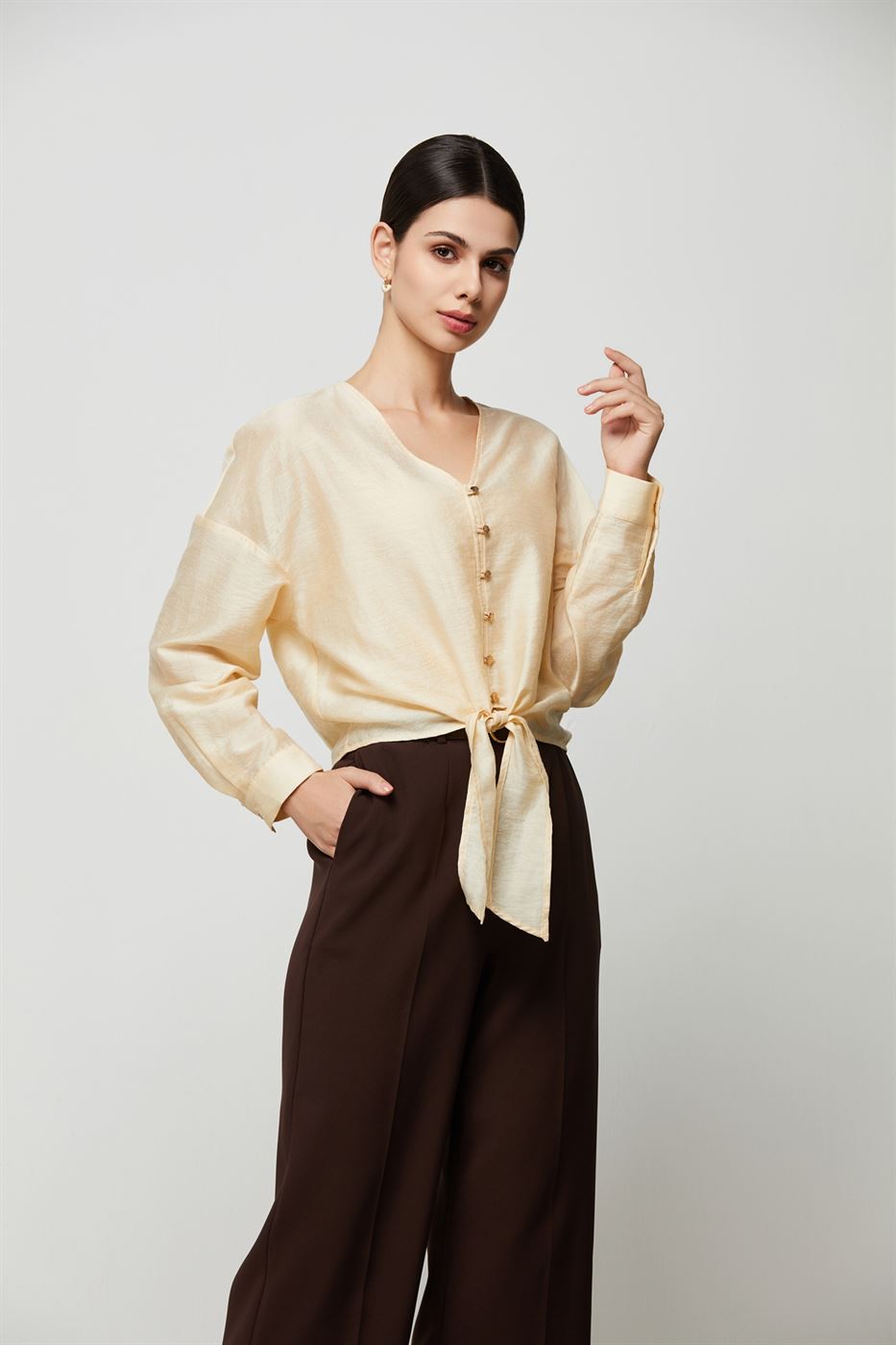 Shirt with knot details - Femi9 EG