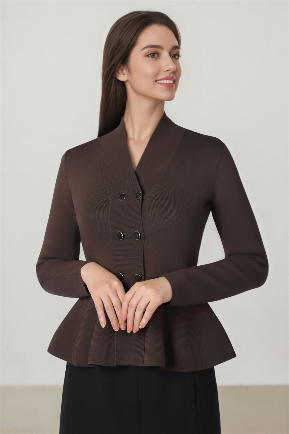 Peplum Elegance Cardigen