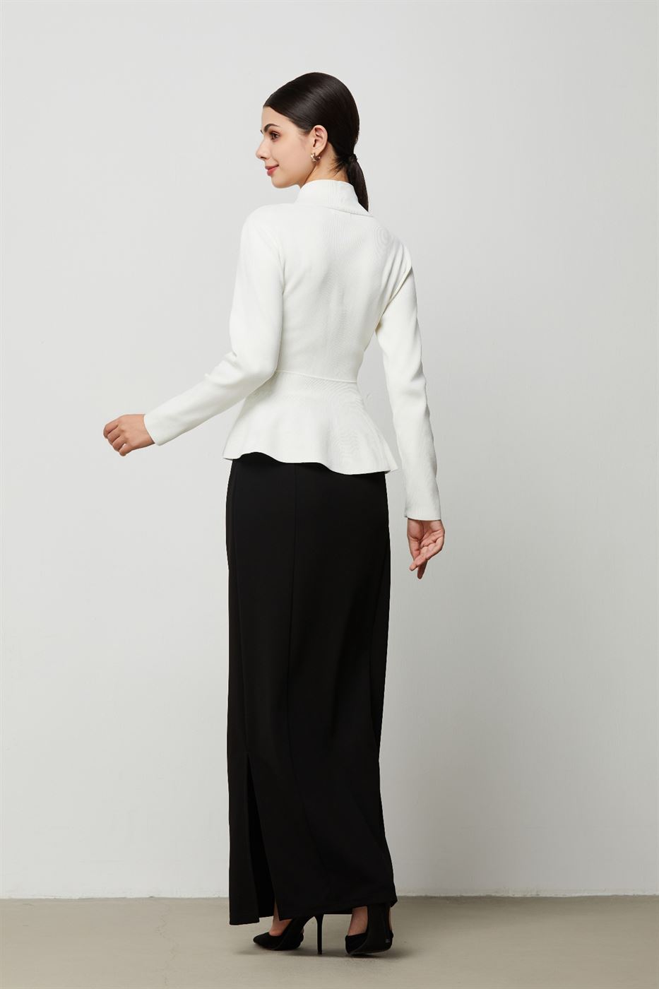 Peplum Elegance Cardigen - Femi9 EG