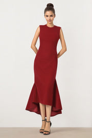 SLEEVELESS VELVET DRESS