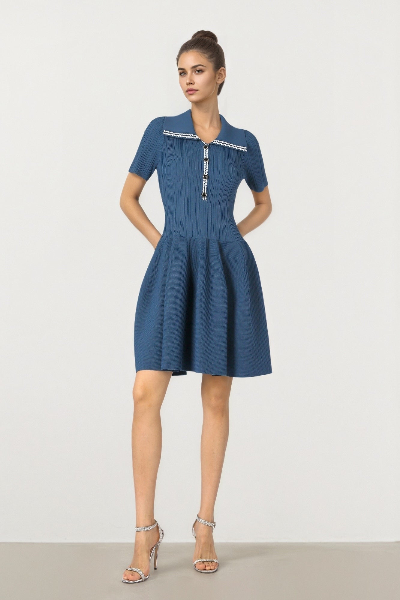 PEPLUM SHORT DRESS