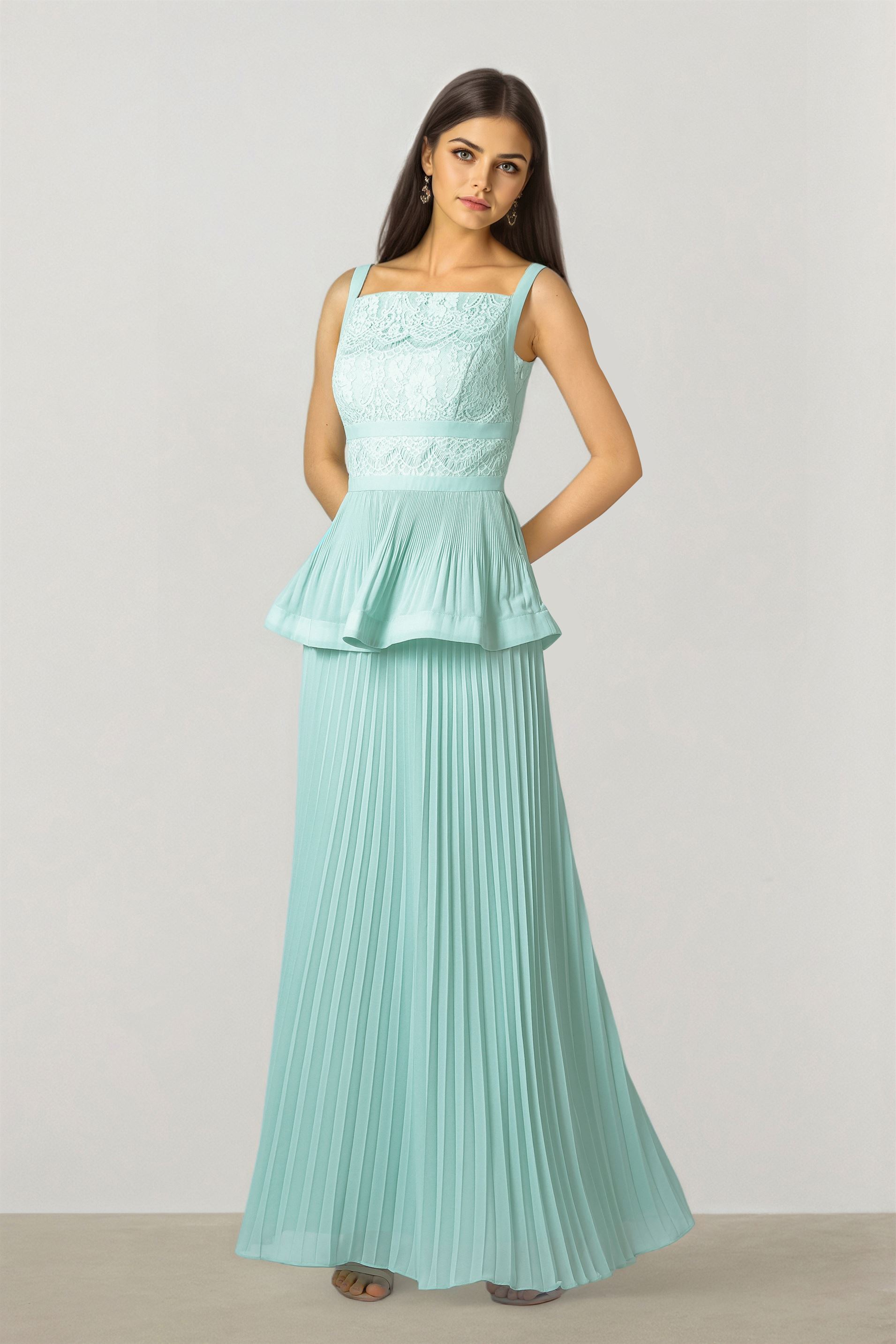Ice Blue Maxi Dress