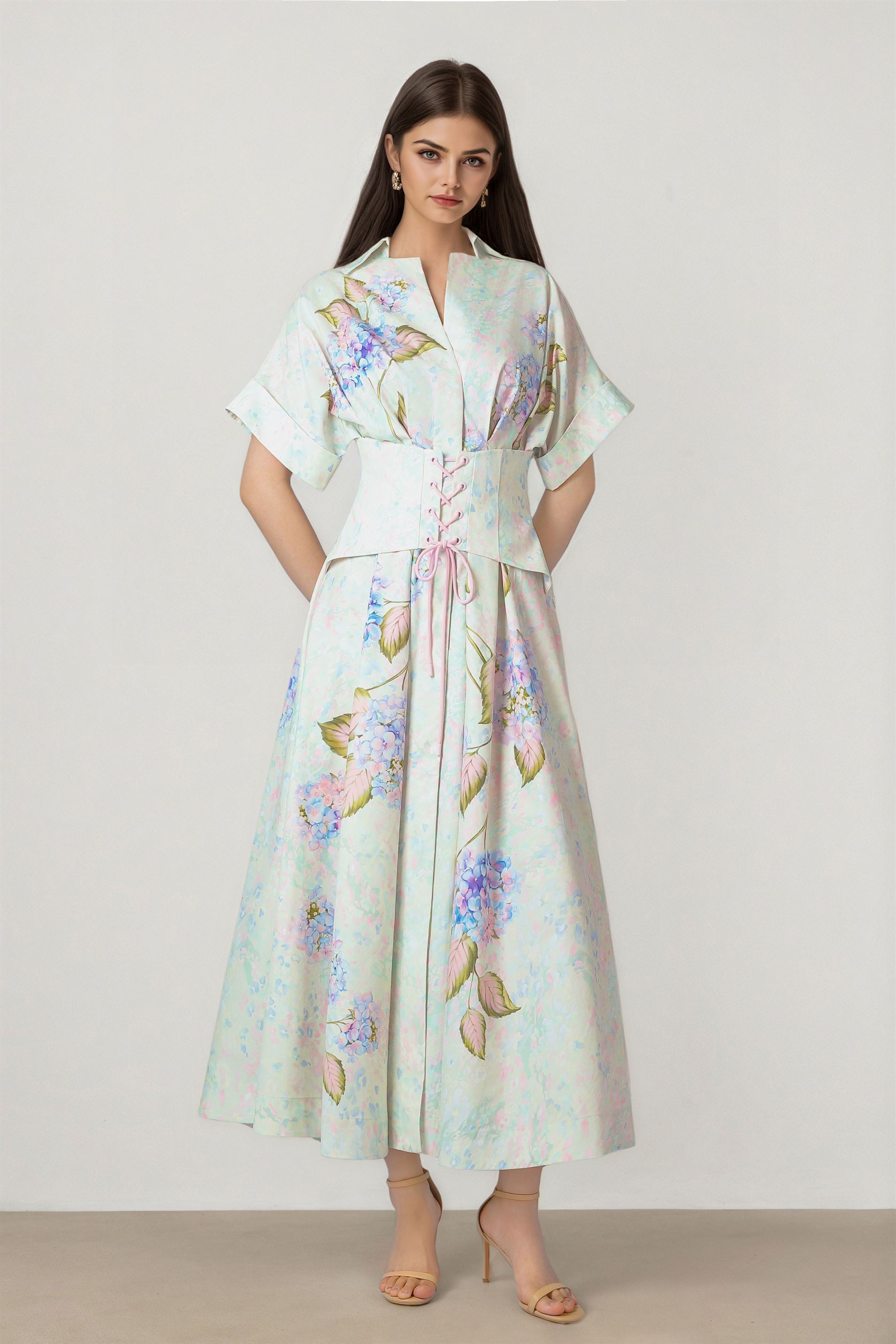 SHIRT COLLAR DRESS