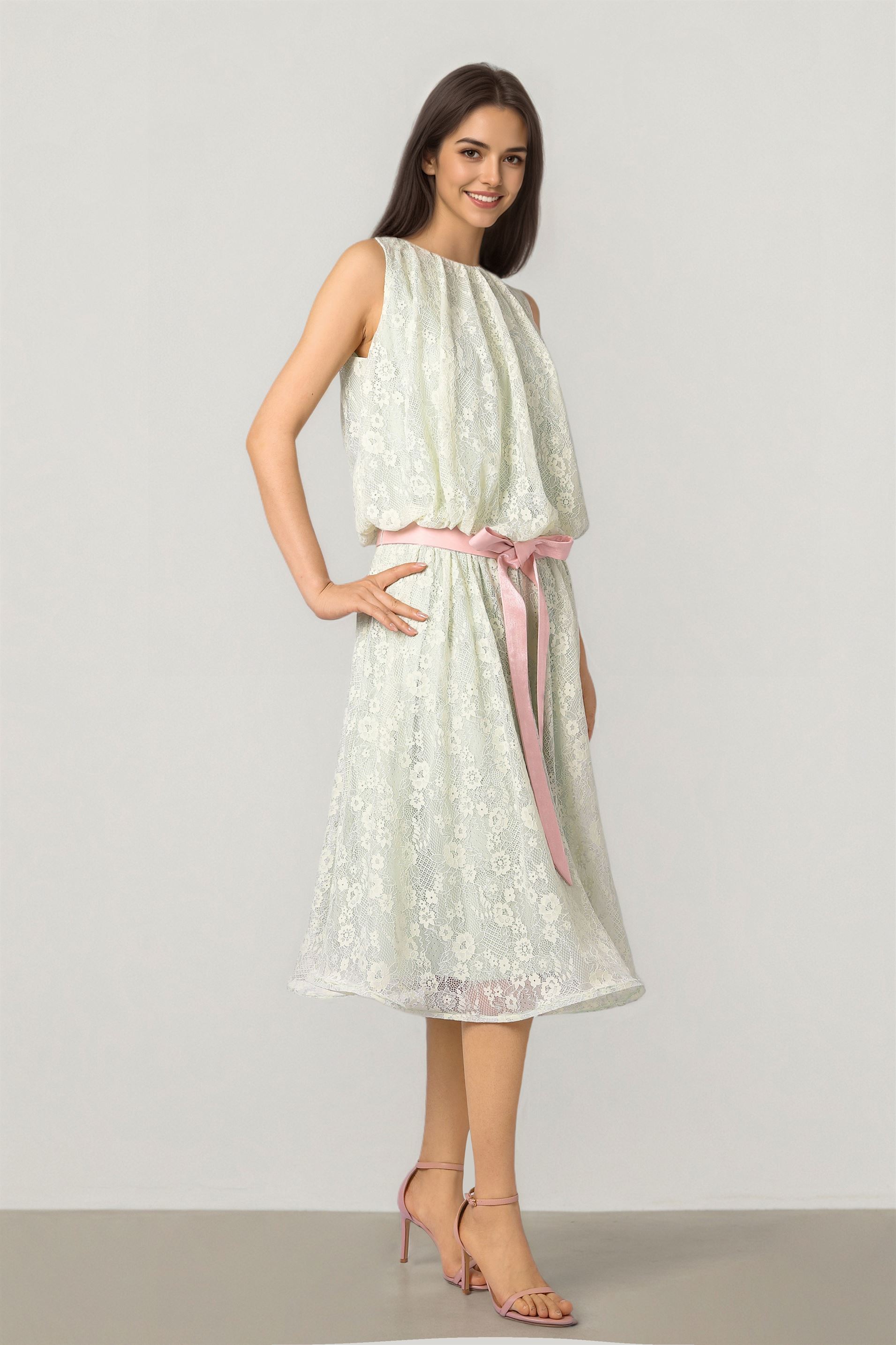 Light Green Lace Dress