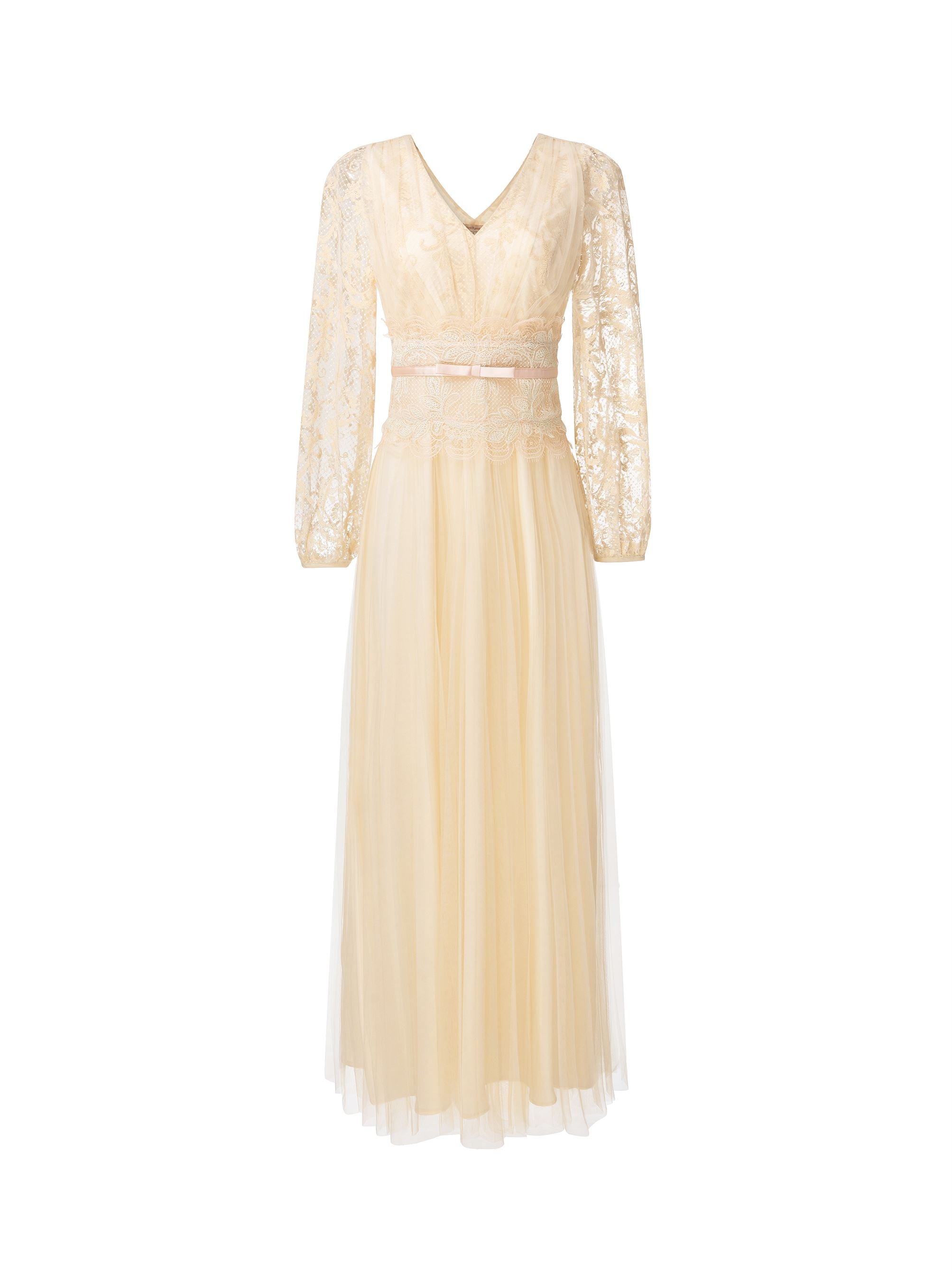Sand Lace Maxi Dress