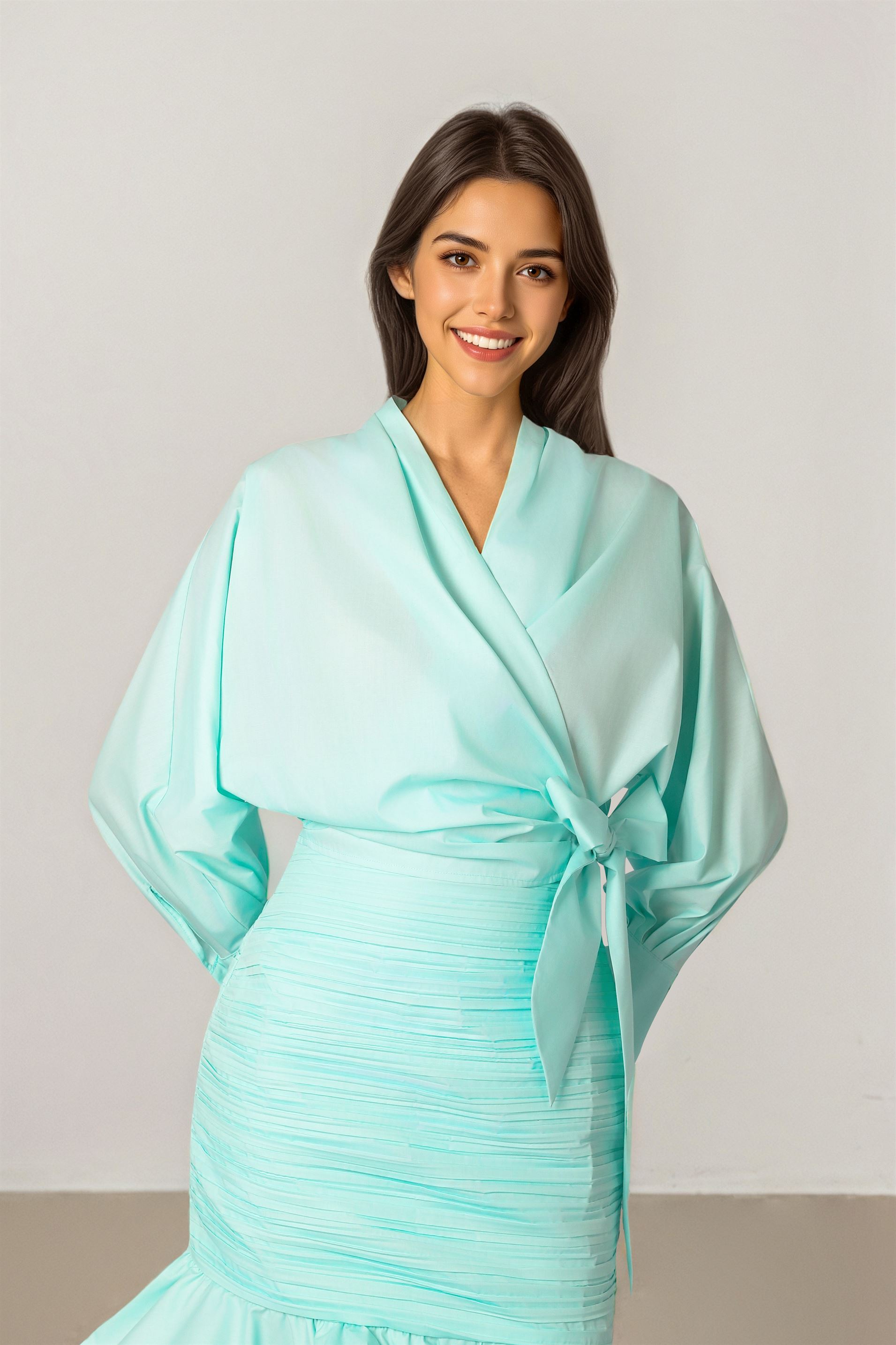 Long Sleeved Wrap Top