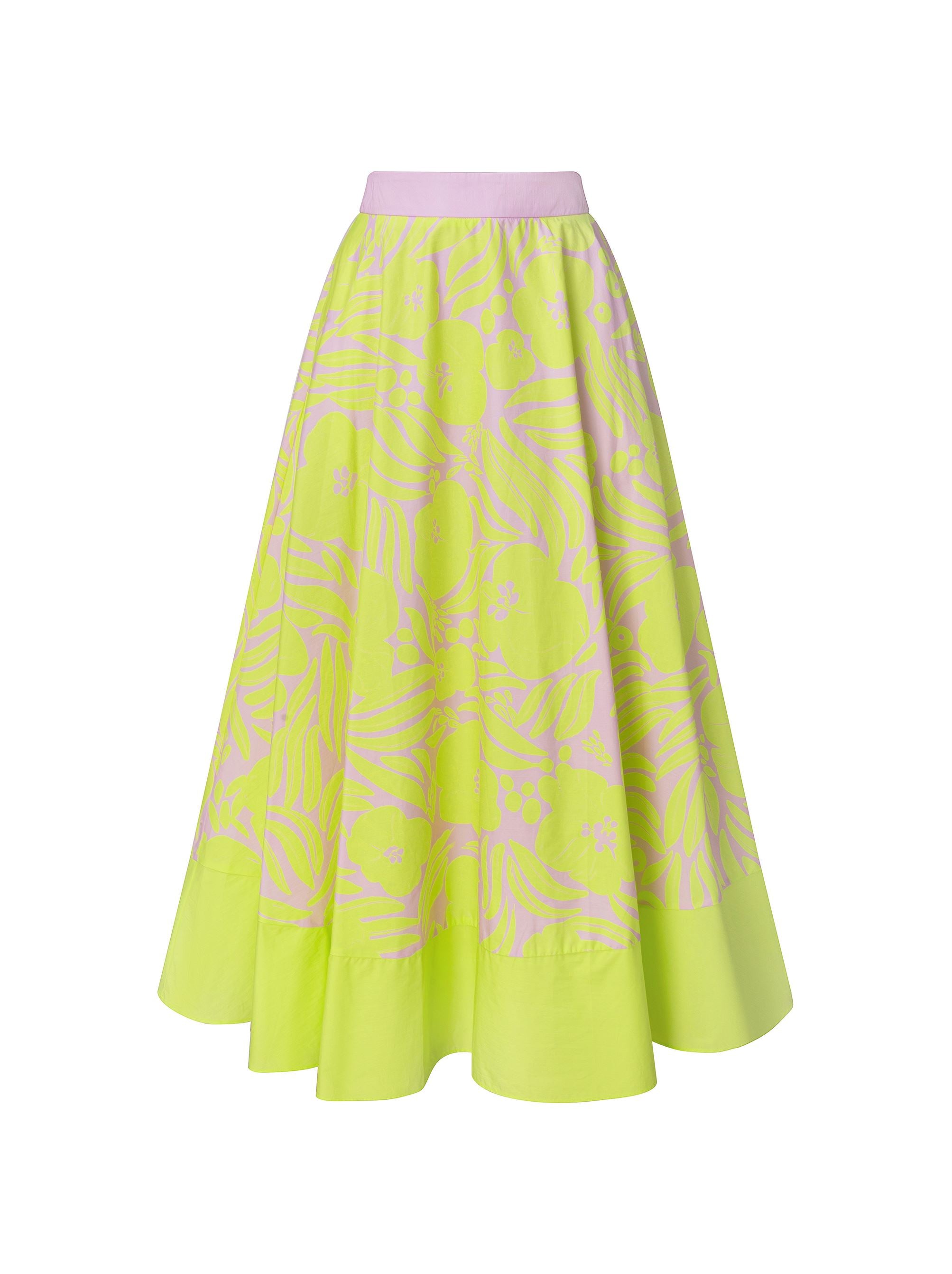 Elegant Printed Midi Skirt