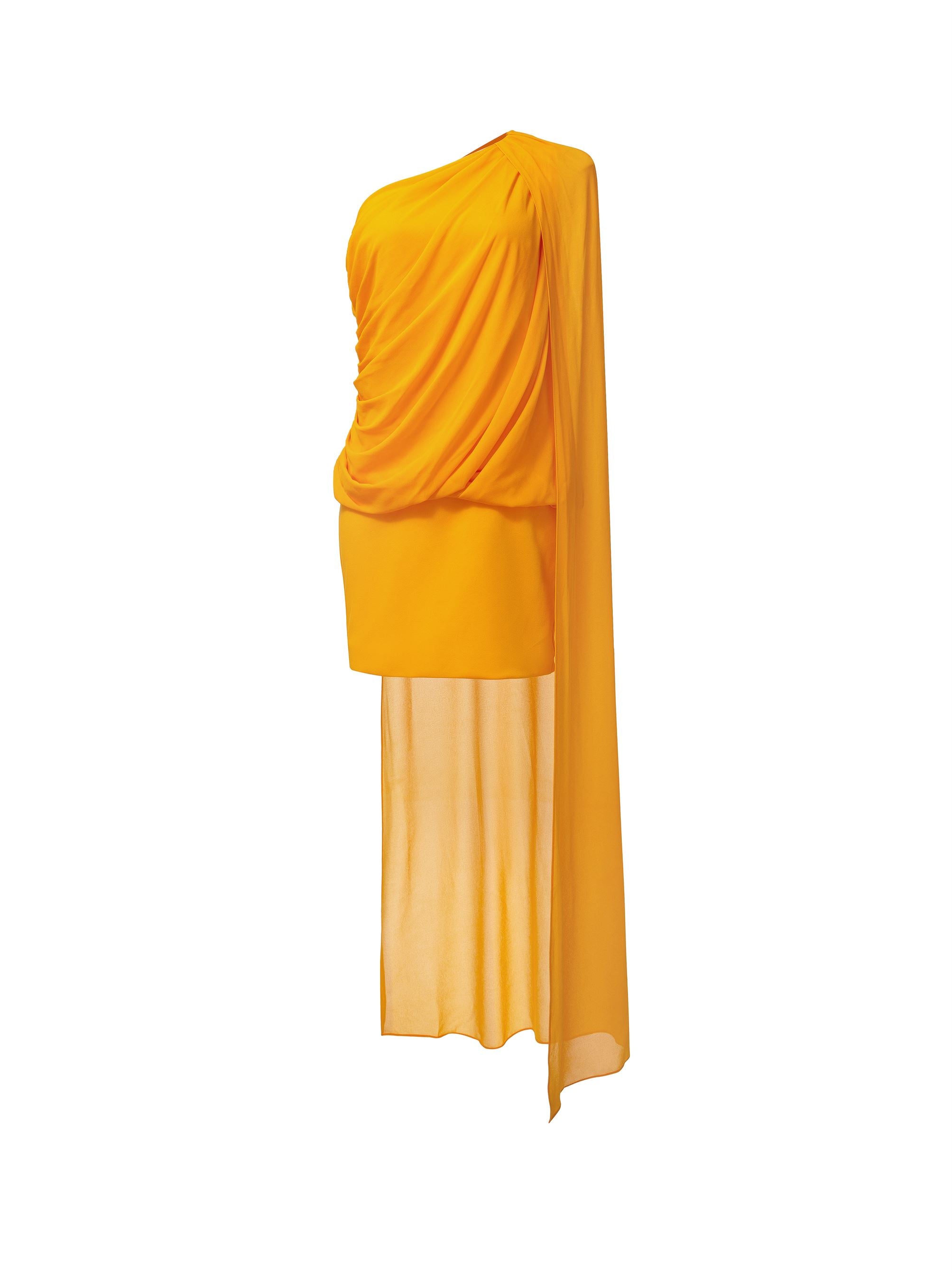 BACK CAPE DRESS